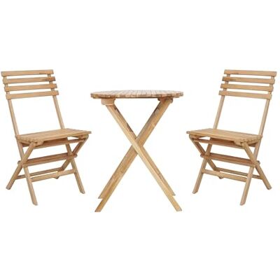 AXI Rae Bistrotafel en stoel, 2 stoelen, 1 tafel, bistroset voor buiten, van hout, 100% teakhout, tuinmeubelen, bistrotafel voor tuin/balkon/terras Ensemble Jardin 3 Pièces avec Table & 2 Chaises, 60 x 60 x 75 cm AXI Rae Bistrotafel en stoel, 2 stoelen, 1 tafel, bistroset voor buiten, van hout, 100% teakhout, tuinmeubelen, bistrotafel voor tuin/balkon/terras Ensemble Jardin 3 Pièces avec Table & 2 Chaises, 60 x 60 x 75 cm