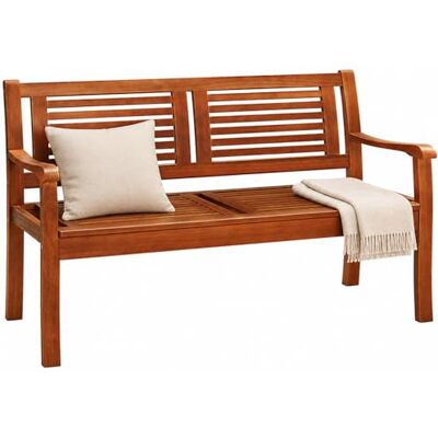 Casaria Tuinbank van hout, eucalyptus, voorgeolied, 2-zits, voor balkon, terras en buiten Casaria Tuinbank van hout, eucalyptus, voorgeolied, 2-zits, voor balkon, terras en buiten