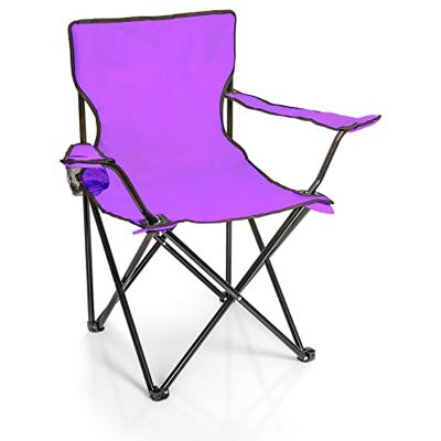 BigDean Klapstoel, lila, campingstoel, visstoel, met bekerhouder en draagtas, visstoel, vouwstoel, tuinstoel, relaxstoel, visstoel, opvouwbaar BigDean Klapstoel, lila, campingstoel, visstoel, met bekerhouder en draagtas, visstoel, vouwstoel, tuinstoel, relaxstoel, visstoel, opvouwbaar