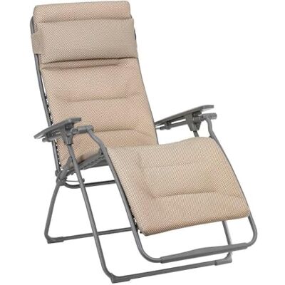 Lafuma MOBILIER LFM3130_9935 Futura BeComfort® Zero Gravity gestoffeerde tuinligstoel, beige mokka Lafuma MOBILIER LFM3130_9935 Futura BeComfort® Zero Gravity gestoffeerde tuinligstoel, beige mokka