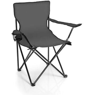 BigDean Opvouwbare campingstoel met bekerhouder en draagtas Donkergrijs Opvouwbare visstoel Tuinstoel Relaxstoel Opvouwbare visstoel BigDean Opvouwbare campingstoel met bekerhouder en draagtas Donkergrijs Opvouwbare visstoel Tuinstoel Relaxstoel Opvouwbare visstoel