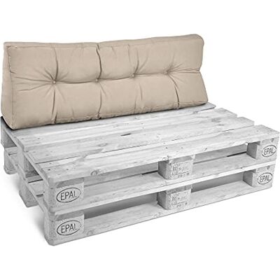 Beautissu Eco Style palletkussen -rugkussen 1-delig voor palletbank kussen natuur palletkussens in matraskussen kwaliteit Beautissu Eco Style palletkussen -rugkussen 1-delig voor palletbank kussen natuur palletkussens in matraskussen kwaliteit