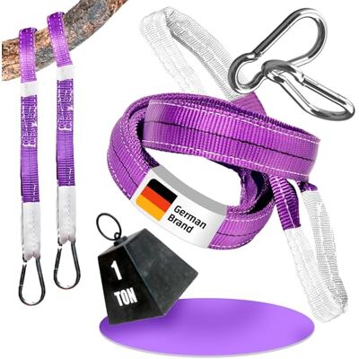 everlar ® EverStraps Bevestigingsas voor schommel I 2 x 1000 kg 1 m I extra sterk I boomschommel I hangmat bevestiging schommel hangstoel ophanging boomriem everlar ® EverStraps Bevestigingsas voor schommel I 2 x 1000 kg 1 m I extra sterk I boomschommel I hangmat bevestiging schommel hangstoel ophanging boomriem