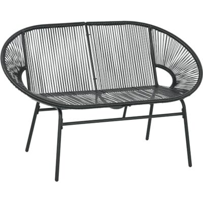 Outsunny Weerbestendige rotan stoel, 240 kg, zwart Tuinstoel van polyrotan voor balkon, terras, veranda en tuin. Outsunny Weerbestendige rotan stoel, 240 kg, zwart Tuinstoel van polyrotan voor balkon, terras, veranda en tuin.