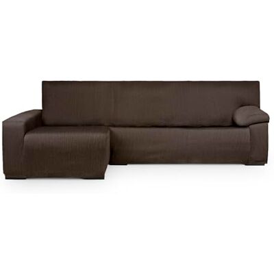 Eysa Lumière Bankhoes voor hoekbank met armleuning, lange linkerkant, vooraanzicht, kleur bruin Eysa Lumière Bankhoes voor hoekbank met armleuning, lange linkerkant, vooraanzicht, kleur bruin