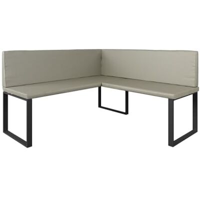 Vicco Hoekbank "Ravon", kasjmier, 150 x 150 cm, geschikt als eetkamerbank voor keukens en eetruimtes Vicco Hoekbank "Ravon", kasjmier, 150 x 150 cm, geschikt als eetkamerbank voor keukens en eetruimtes