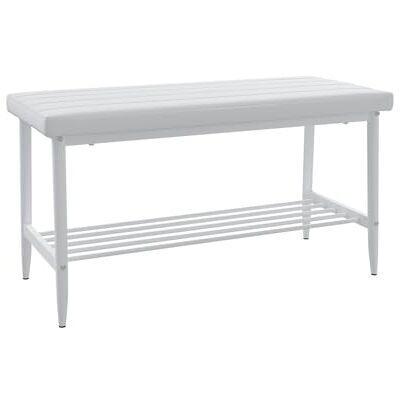 Vicco Bank "Grand", wit, 85 x 35 cm Voor gebruik als eetkamerset in de keuken of eetkamer Vicco Bank "Grand", wit, 85 x 35 cm Voor gebruik als eetkamerset in de keuken of eetkamer