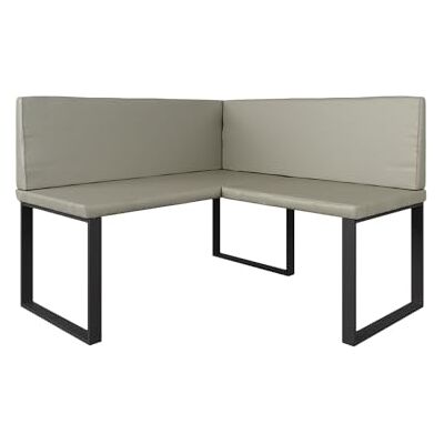 Vicco Hoekbank "Ravon", kasjmier, 120 x 120 cm, geschikt als eetkamerbank voor keukens en eetruimtes Vicco Hoekbank "Ravon", kasjmier, 120 x 120 cm, geschikt als eetkamerbank voor keukens en eetruimtes