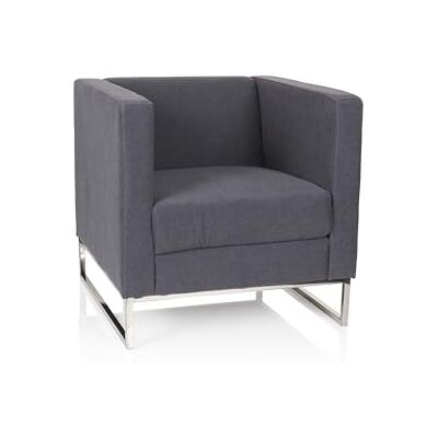 hjh OFFICE 713501 Barbados moderne stoffen lounge stoel stoel grijs hjh OFFICE 713501 Barbados moderne stoffen lounge stoel stoel grijs