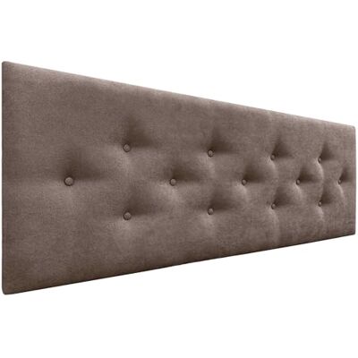 DHOME Hoofdeinde van kunstleer of acualine stof, met 3 alternatieve rijen, knopen, gecapitonneerd hoofdeinde, luxe bed (bruine stof, 135 cm) DHOME Hoofdeinde van kunstleer of acualine stof, met 3 alternatieve rijen, knopen, gecapitonneerd hoofdeinde, luxe bed (bruine stof, 135 cm)