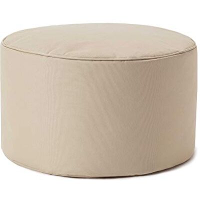 Lumaland Zitkruk voor buiten en binnen, 25 x 45 cm, zitzak, rond, zitzak, vloerkussen, zitkussen, waterdicht, onderhoudsvriendelijk, ideaal voor kinderen en volwassenen, beige Lumaland Zitkruk voor buiten en binnen, 25 x 45 cm, zitzak, rond, zitzak, vloerkussen, zitkussen, waterdicht, onderhoudsvriendelijk, ideaal voor kinderen en volwassenen, beige