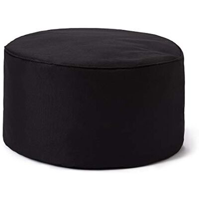 Lumaland Poef 25 x 45 cm, voor binnen en buiten, poef en voetensteun, lichte en ronde poef, robuust en waterdicht, vloerkussen voor kinderen en volwassenen, zwart Lumaland Poef 25 x 45 cm, voor binnen en buiten, poef en voetensteun, lichte en ronde poef, robuust en waterdicht, vloerkussen voor kinderen en volwassenen, zwart