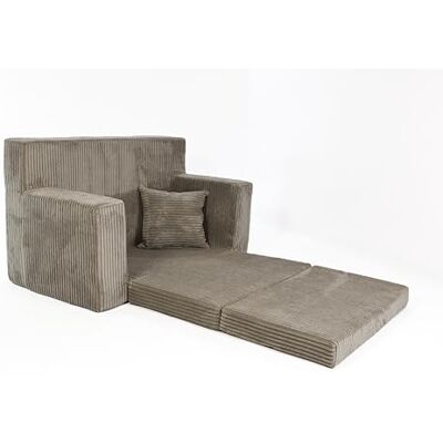 FORTISLINE Uitklapbare kinderbank 83 x 47 x 43 cm Oeko-TEX Speelbank voor kinderen 2-in-1 Opvouwbare kinderbank Bedfunctie Slaapbank van schuim Corduroy Veel FORTISLINE Uitklapbare kinderbank 83 x 47 x 43 cm Oeko-TEX Speelbank voor kinderen 2-in-1 Opvouwbare kinderbank Bedfunctie Slaapbank van schuim Corduroy Veel