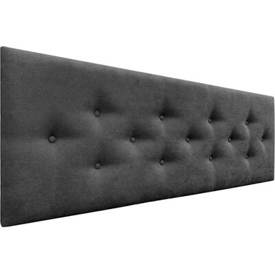 DHOME Hoofdeinde van kunstleer of acualine stof, met 3 alternatieve rijen, knopen, gecapitonneerd hoofdeinde, luxe bed (zwart, stof, 135 cm) DHOME Hoofdeinde van kunstleer of acualine stof, met 3 alternatieve rijen, knopen, gecapitonneerd hoofdeinde, luxe bed (zwart, stof, 135 cm)