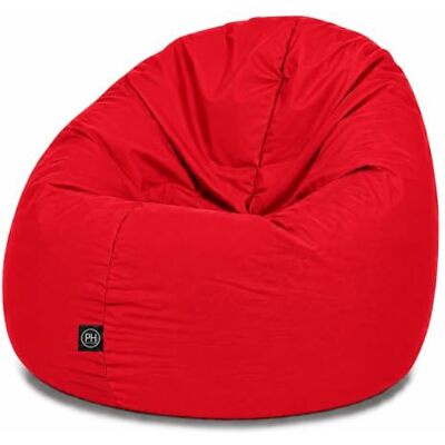 Patchhome PATCH HOME 2-in-1 zitzak met ritssluiting, al gevuld, ergonomisch en robuust, voor kinderen en volwassenen, rood, 155 cm Patchhome PATCH HOME 2-in-1 zitzak met ritssluiting, al gevuld, ergonomisch en robuust, voor kinderen en volwassenen, rood, 155 cm