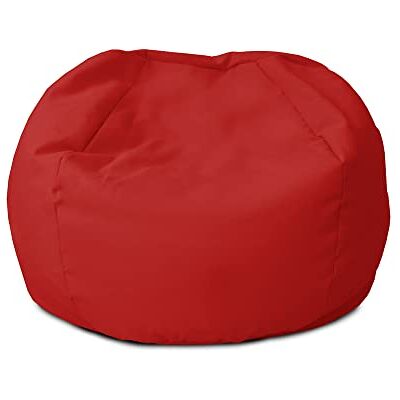 rucomfy Beanbags Zitzak voor kinderen binnen en buiten, voorgevuld, waterdicht, duurzaam, 50 x 65 cm, rood rucomfy Beanbags Zitzak voor kinderen binnen en buiten, voorgevuld, waterdicht, duurzaam, 50 x 65 cm, rood