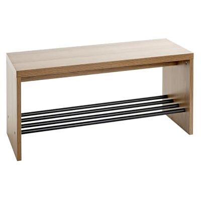 HAKU bank eiken, zwart, MDF, metaal Dim.: L 80 cm x H 40 cm x D 30 cm, Stijl: Modern HAKU bank eiken, zwart, MDF, metaal Dim.: L 80 cm x H 40 cm x D 30 cm, Stijl: Modern