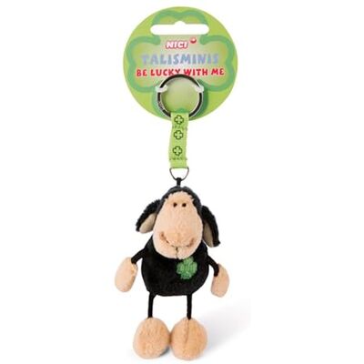 NICI Talismini Sleutelhanger Jolly Mah poef zwart 7 cm NICI Talismini Sleutelhanger Jolly Mah poef zwart 7 cm