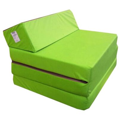 Natalia Spzoo Matrasbed Opvouwbare Futon Fauteuil Keuze uit verschillende kleuren Lengte 200 cm (1229-Apple Green-Microfiber) Natalia Spzoo Matrasbed Opvouwbare Futon Fauteuil Keuze uit verschillende kleuren Lengte 200 cm (1229-Apple Green-Microfiber)