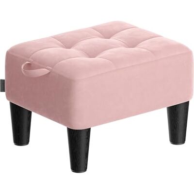 SONGMICS LOM501R01 Zitzak, fluweel, dik gevoerd, voor woonkamer, slaapkamer, entree, pastelroze en inktzwart SONGMICS LOM501R01 Zitzak, fluweel, dik gevoerd, voor woonkamer, slaapkamer, entree, pastelroze en inktzwart