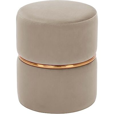 Duhome Fluwelen kaptafelkruk, ronde Ottoman Kruk, Kaptafelstoelen voor Volwassenen, Gewatteerde Poef Voetsteun, Kaptafelstoel Slaapkamer, Woonkamer, Garderobe (Beige) Duhome Fluwelen kaptafelkruk, ronde Ottoman Kruk, Kaptafelstoelen voor Volwassenen, Gewatteerde Poef Voetsteun, Kaptafelstoel Slaapkamer, Woonkamer, Garderobe (Beige)