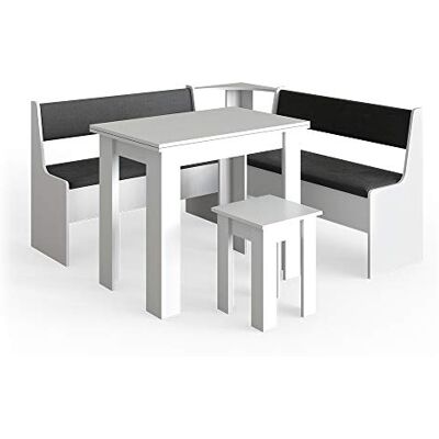 Vicco Groep hoekbanken "Roman", wit, 150 x 150 cm Vicco Groep hoekbanken "Roman", wit, 150 x 150 cm