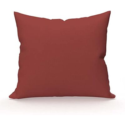 Soleil d'ocre snee kussen, Katoen, Rood, 63 x 63 cm Soleil d'ocre snee kussen, Katoen, Rood, 63 x 63 cm