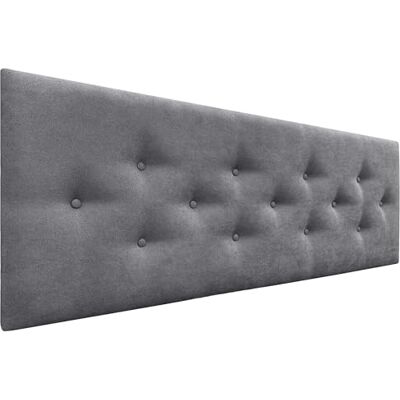 DHOME Hoofdeinde van kunstleer of acualine stof, met 3 alternatieve rijen, knopen, gestoffeerd hoofdeinde, luxe bed (asgrijze stof, 135 cm) DHOME Hoofdeinde van kunstleer of acualine stof, met 3 alternatieve rijen, knopen, gestoffeerd hoofdeinde, luxe bed (asgrijze stof, 135 cm)