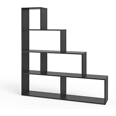 Vicco Rek, zwart, 163 x 155 cm Te gebruiken als ruimteverdeler met open legvakken Vicco Rek, zwart, 163 x 155 cm Te gebruiken als ruimteverdeler met open legvakken