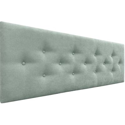 DHOME Hoofdeinde van kunstleer of acualine stof, met 3 alternatieve rijen, knopen, gestoffeerd hoofdeinde, luxe bed (watergroene stof, 135 cm) DHOME Hoofdeinde van kunstleer of acualine stof, met 3 alternatieve rijen, knopen, gestoffeerd hoofdeinde, luxe bed (watergroene stof, 135 cm)