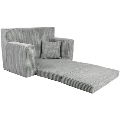 FORTISLINE Uitklapbare kinderbank 83 x 47 x 43 cm Oeko-TEX Speelbank voor kinderen 2-in-1 Opvouwbare kinderbank Bedfunctie Slaapbank van schuim Corduroy Meerdere FORTISLINE Uitklapbare kinderbank 83 x 47 x 43 cm Oeko-TEX Speelbank voor kinderen 2-in-1 Opvouwbare kinderbank Bedfunctie Slaapbank van schuim Corduroy Meerdere