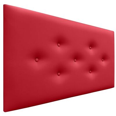 DHOME Hoofdeinde van kunstleer of acualine stof, met 3 alternatieve rijen, knopen, gecapitonneerd hoofdeinde, luxe bed (kunstleer, rood, 110 cm) DHOME Hoofdeinde van kunstleer of acualine stof, met 3 alternatieve rijen, knopen, gecapitonneerd hoofdeinde, luxe bed (kunstleer, rood, 110 cm)