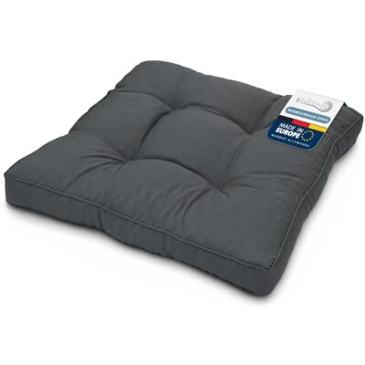 Beautissu XLuna Zitkussen voor buiten, tuinstoelkussen, ideaal voor buiten, tuin, balkon, 40 x 40 x 10 cm, antraciet Beautissu XLuna Zitkussen voor buiten, tuinstoelkussen, ideaal voor buiten, tuin, balkon, 40 x 40 x 10 cm, antraciet