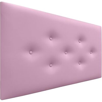 DHOME Hoofdeinde van kunstleer of acualine stof, met 3 alternatieve rijen, knopen, gecapitonneerd hoofdeinde, luxe bed (kunstleer, roze, 95 cm) DHOME Hoofdeinde van kunstleer of acualine stof, met 3 alternatieve rijen, knopen, gecapitonneerd hoofdeinde, luxe bed (kunstleer, roze, 95 cm)