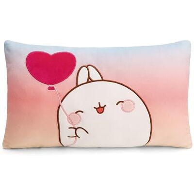 NICI MOLANG rechthoekig kussen 43 x 25 cm kleurrijk zachte pluche kussens voor jongens, meisjes, baby's ideaal voor thuis, kleuterschool of onderweg 61677 NICI MOLANG rechthoekig kussen 43 x 25 cm kleurrijk zachte pluche kussens voor jongens, meisjes, baby's ideaal voor thuis, kleuterschool of onderweg 61677