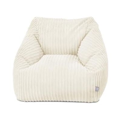 rucomfy Beanbags Big Kids Corduroy fauteuil voor kinderen en jongeren, machinewasbaar, 70 x 80 x 60 cm, ivoorkleurig rucomfy Beanbags Big Kids Corduroy fauteuil voor kinderen en jongeren, machinewasbaar, 70 x 80 x 60 cm, ivoorkleurig