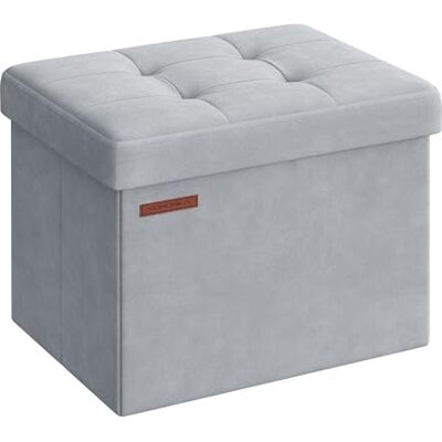 SONGMICS LSF200G02 Zitzak, kleine opvouwbare zitzak, 31 x 41 cm, opbergbox, opbergbox, belastbaar tot 130 kg, voor woonkamer, slaapkamer, slaapzaal, duifgrijs SONGMICS LSF200G02 Zitzak, kleine opvouwbare zitzak, 31 x 41 cm, opbergbox, opbergbox, belastbaar tot 130 kg, voor woonkamer, slaapkamer, slaapzaal, duifgrijs