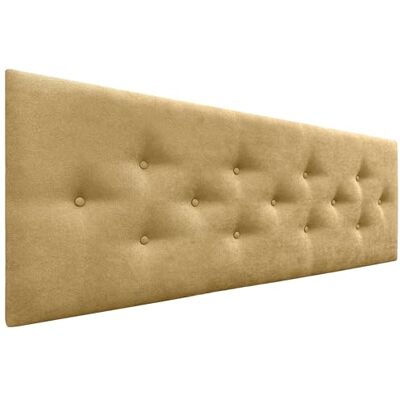 DHOME Hoofdeinde van kunstleer of acualine stof, met 3 alternatieve rijen, knopen, gecapitonneerd hoofdeinde, luxe bed (mosterdstof, 135 cm) DHOME Hoofdeinde van kunstleer of acualine stof, met 3 alternatieve rijen, knopen, gecapitonneerd hoofdeinde, luxe bed (mosterdstof, 135 cm)