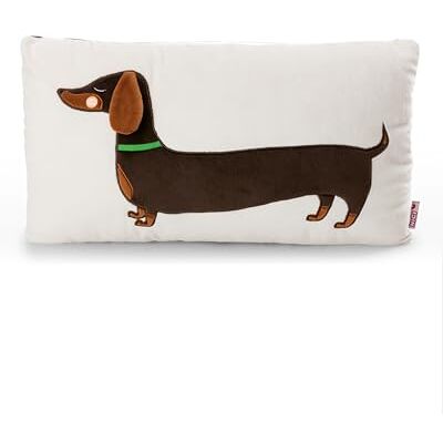 NICI Kussen 61899 Teckelmotief, 43 x 25 cm, bruin, pluizig, voor jongens, meisjes, baby's en knuffelliefhebbers, ideaal voor thuis, kleuterschool of onderweg NICI Kussen 61899 Teckelmotief, 43 x 25 cm, bruin, pluizig, voor jongens, meisjes, baby's en knuffelliefhebbers, ideaal voor thuis, kleuterschool of onderweg