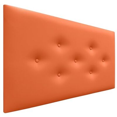 DHOME Hoofdeinde van kunstleer of acualine stof, met 3 alternatieve rijen, knopen, gecapitonneerd hoofdeinde, luxe bed (kunstleer, oranje, 110 cm) DHOME Hoofdeinde van kunstleer of acualine stof, met 3 alternatieve rijen, knopen, gecapitonneerd hoofdeinde, luxe bed (kunstleer, oranje, 110 cm)