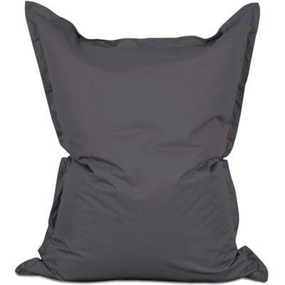 Lumaland grote zitzak XXL deluxe Voor binnen en buiten Voor woonkamer of slaapkamer Kussen met wasbare overtrek 380 liter, 140 x 180 cm Antraciet Lumaland grote zitzak XXL deluxe Voor binnen en buiten Voor woonkamer of slaapkamer Kussen met wasbare overtrek 380 liter, 140 x 180 cm Antraciet