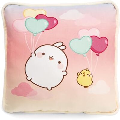 NICI MOLANG vierkant kussen 30 x 30 cm kleurrijk zachte pluche kussens voor jongens, meisjes, baby's ideaal voor thuis, kleuterschool of onderweg 61676 NICI MOLANG vierkant kussen 30 x 30 cm kleurrijk zachte pluche kussens voor jongens, meisjes, baby's ideaal voor thuis, kleuterschool of onderweg 61676