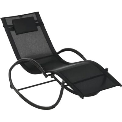 Outsunny schommelstoel voor de tuin, buiten, zwart Ergonomisch, zonnebad, schommelstoel, textiel, gebruik binnenshuis Outsunny schommelstoel voor de tuin, buiten, zwart Ergonomisch, zonnebad, schommelstoel, textiel, gebruik binnenshuis