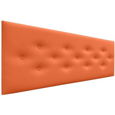 DHOME Hoofdeinde van kunstleer of acualine stof, met 3 alternatieve rijen, knopen, gecapitonneerd hoofdeinde, luxe bed (kunstleer, oranje, 135 cm) DHOME Hoofdeinde van kunstleer of acualine stof, met 3 alternatieve rijen, knopen, gecapitonneerd hoofdeinde, luxe bed (kunstleer, oranje, 135 cm)