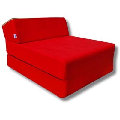 Natalia Spzoo Matras Futon fauteuil, opvouwbaar, opvouwbaar, verschillende kleuren, lengte 160 cm, rood Natalia Spzoo Matras Futon fauteuil, opvouwbaar, opvouwbaar, verschillende kleuren, lengte 160 cm, rood