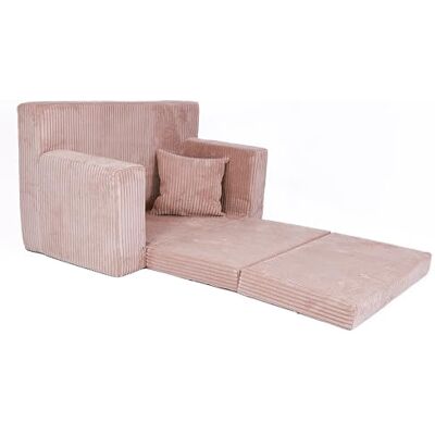 FORTISLINE Uitklapbare kinderbank 83 x 47 x 43 cm Oeko-TEX Speelbank voor kinderen 2-in-1 Opvouwbare kinderbank Bedfunctie Slaapbank van schuim Corduroy Meerdere FORTISLINE Uitklapbare kinderbank 83 x 47 x 43 cm Oeko-TEX Speelbank voor kinderen 2-in-1 Opvouwbare kinderbank Bedfunctie Slaapbank van schuim Corduroy Meerdere