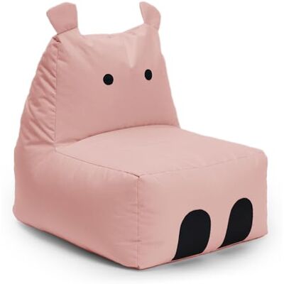 Lumaland Zitzak voor kinderen, dierendesign, nijlpaard dier, voor binnen en buiten, combineerbaar met vrienden van Animal Line, 80 x 70 x 65 cm, roze Lumaland Zitzak voor kinderen, dierendesign, nijlpaard dier, voor binnen en buiten, combineerbaar met vrienden van Animal Line, 80 x 70 x 65 cm, roze
