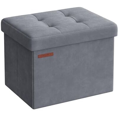 SONGMICS Opbergkruk, kleine opvouwbare poef, 31 x 41 x 31 cm SONGMICS Opbergkruk, kleine opvouwbare poef, 31 x 41 x 31 cm