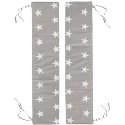 roba 2 rechthoekige kussens voor tuinbanken en picknicktafels voor kinderen "Little Stars" PU-gecoat 90 x 18 cm grijs/sterrenprint roba 2 rechthoekige kussens voor tuinbanken en picknicktafels voor kinderen "Little Stars" PU-gecoat 90 x 18 cm grijs/sterrenprint