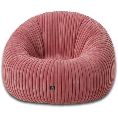 Patchhome Deluxe Corduroy zitzak voor volwassenen en kinderen, 2-in-1 zitzak met ritssluiting, volledig gevuld, ideaal om te zitten en te liggen (roze, diameter 145 cm) Patchhome Deluxe Corduroy zitzak voor volwassenen en kinderen, 2-in-1 zitzak met ritssluiting, volledig gevuld, ideaal om te zitten en te liggen (roze, diameter 145 cm)